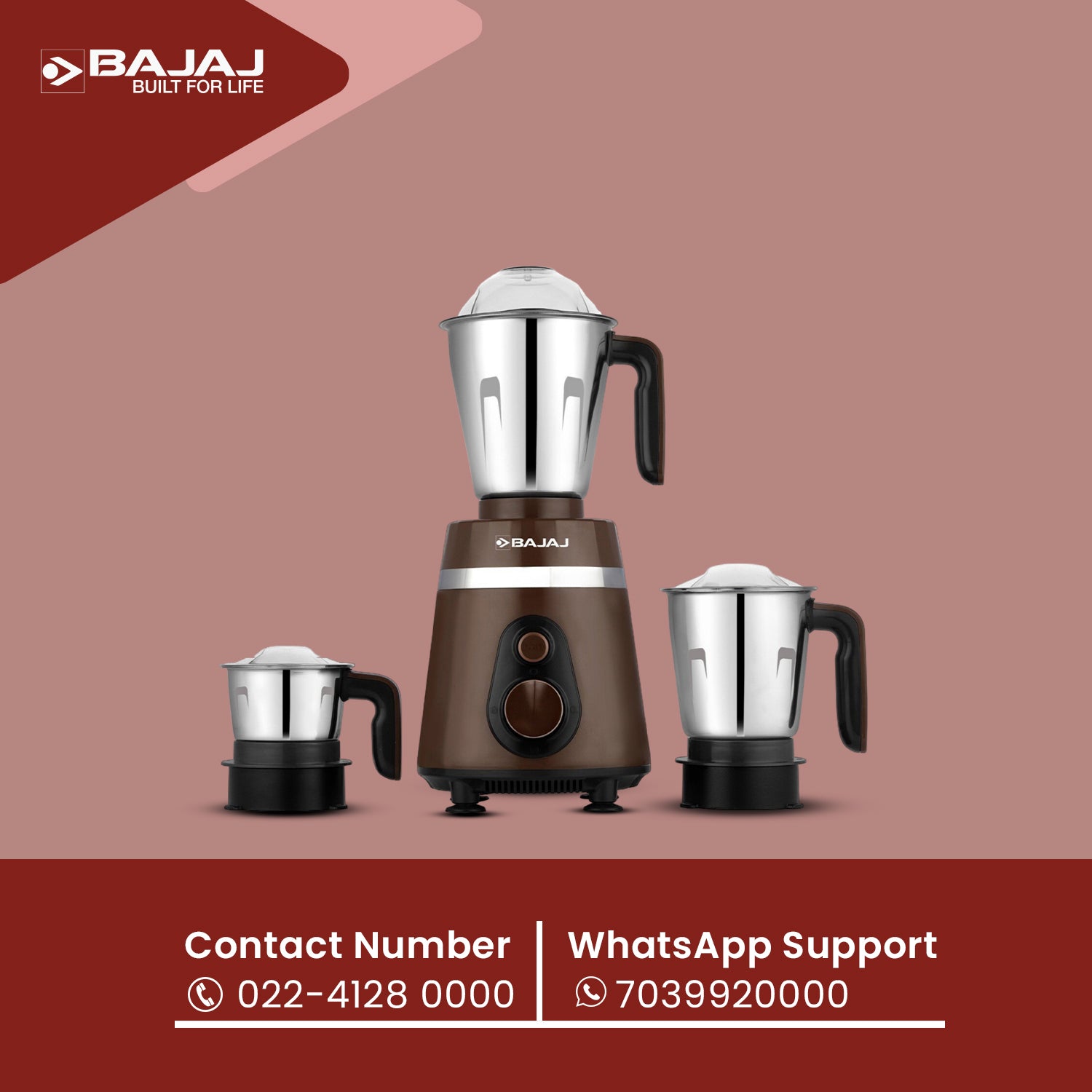 Bajaj Ninja Series PowerGrind 1000W Mixer Grinder