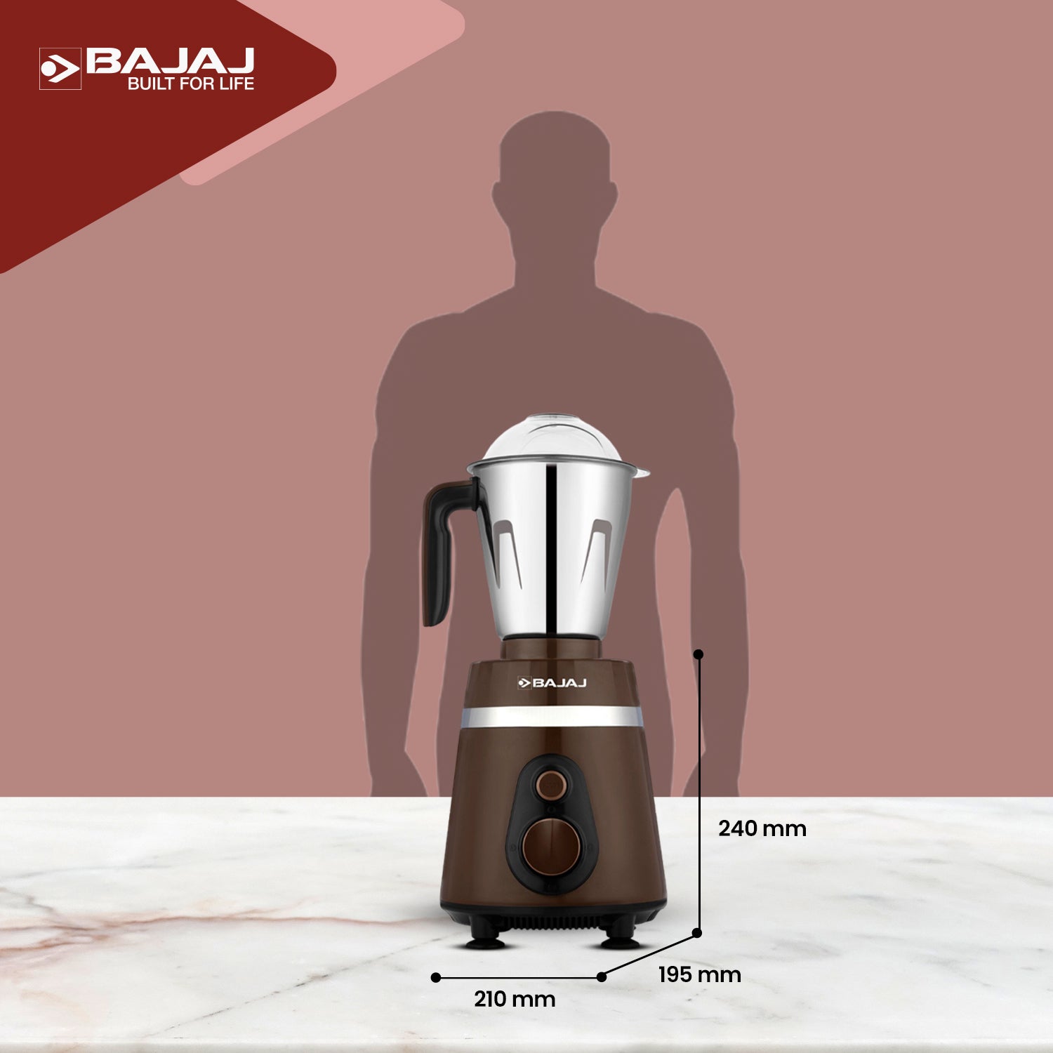 Bajaj Ninja Series PowerGrind 1000W Mixer Grinder