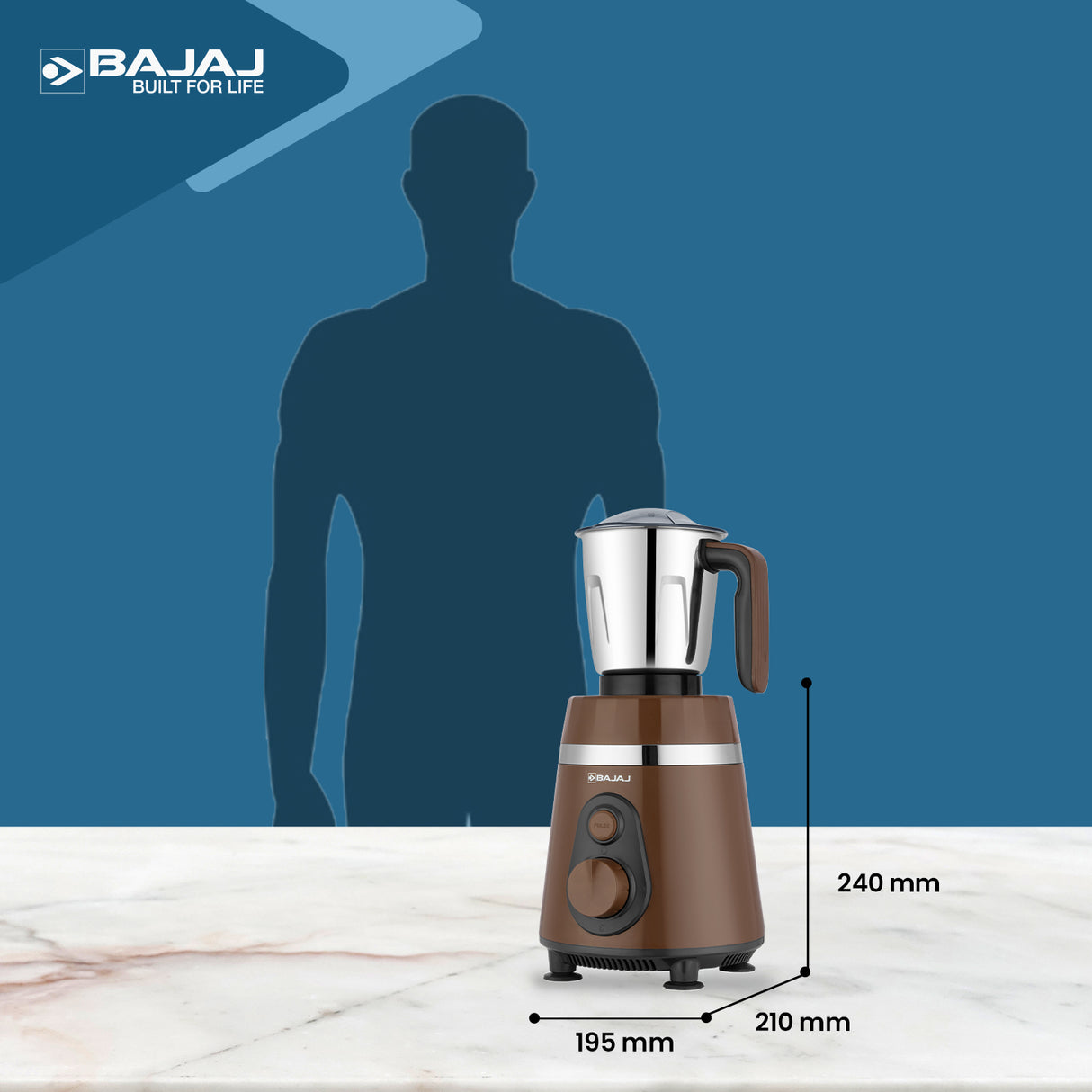 Bajaj Ninja Series PowerGrind+ 1000W Mixer Grinder