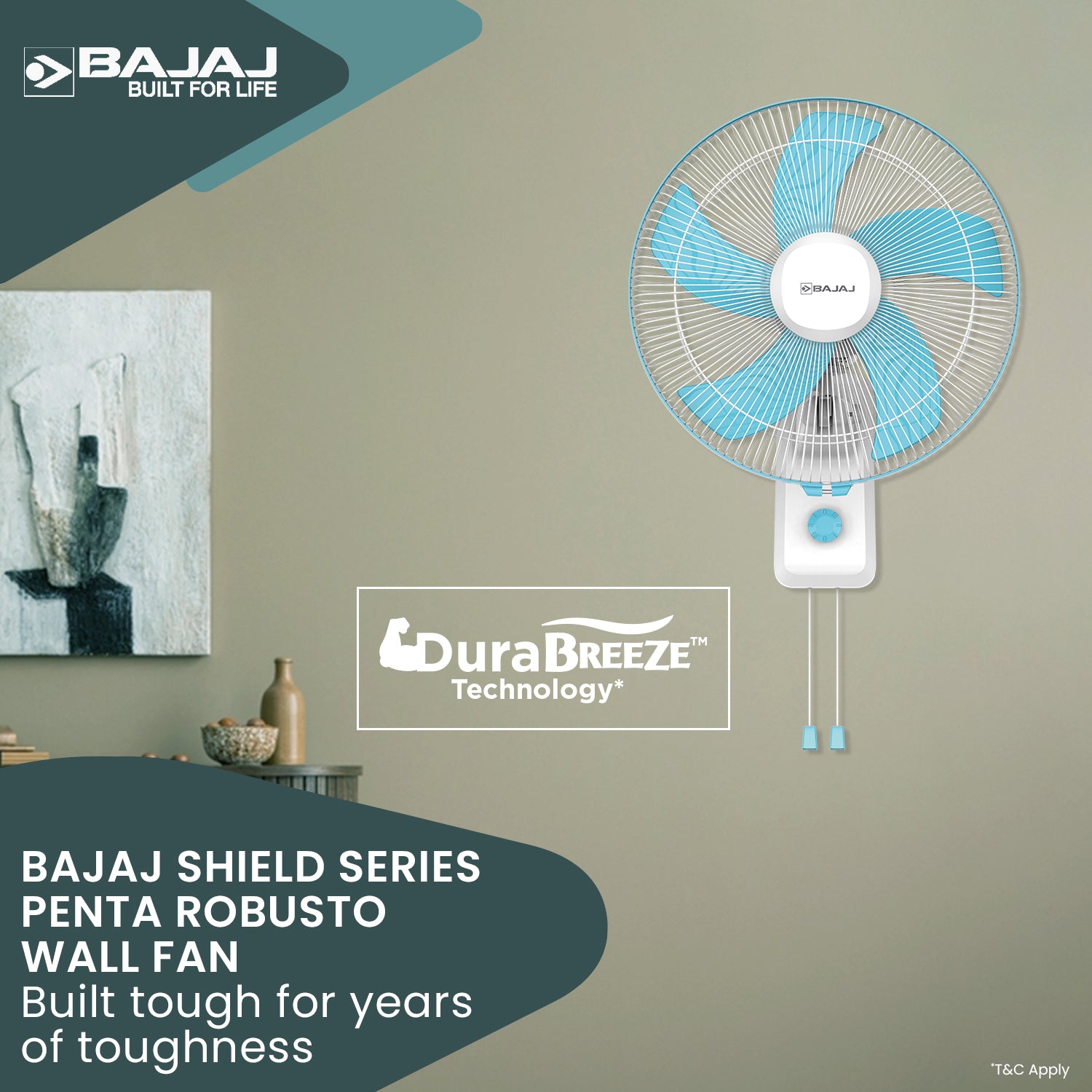 Penta Robusto 400mm Wall Fan