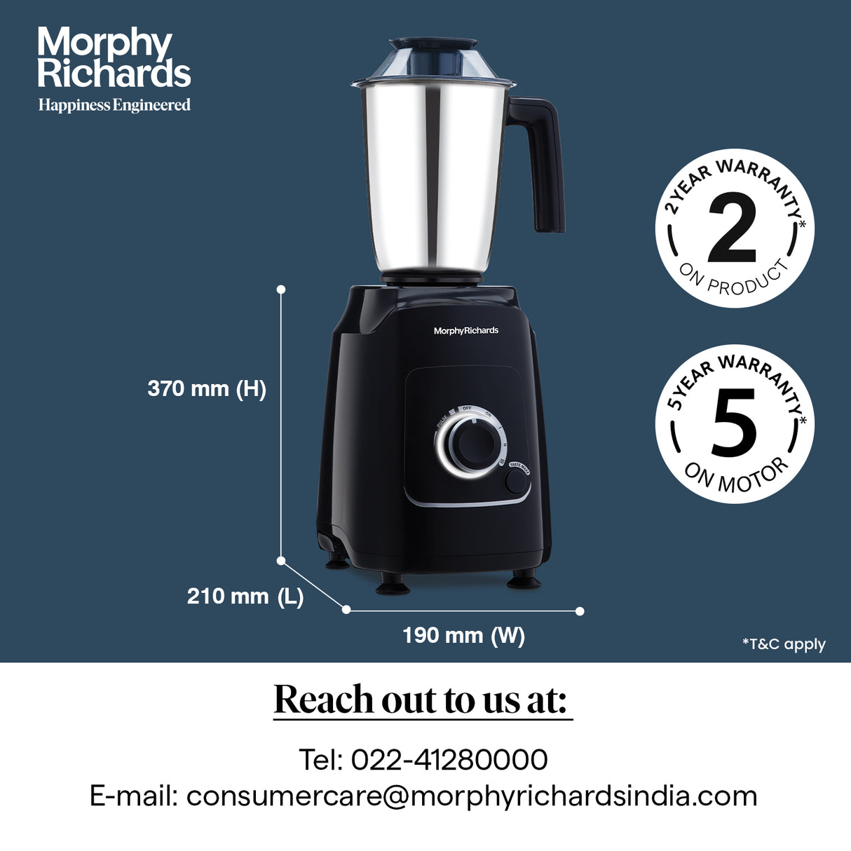 Morphy Richards GrindPro Maxx 1000W Mixer Grinder