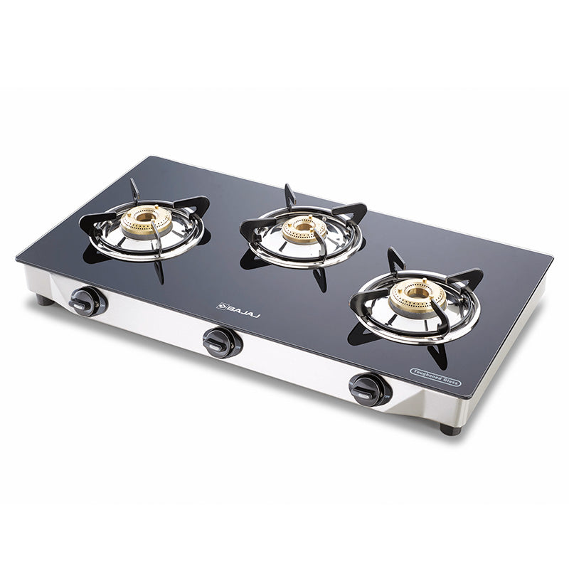 Bajaj CGX3 SS ECO Glass Gas stove