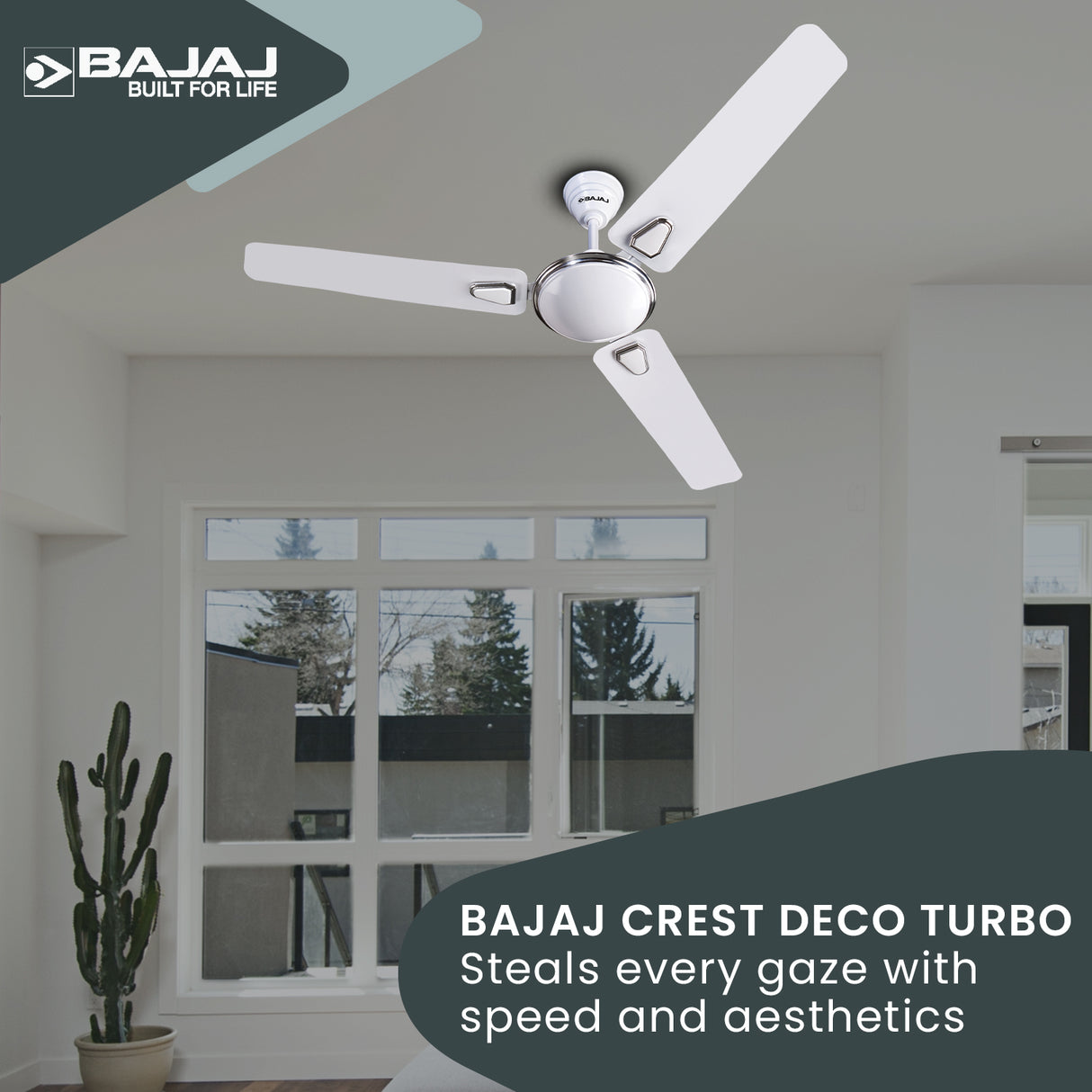 Crest Deco Turbo 1200 mm Ceiling Fan