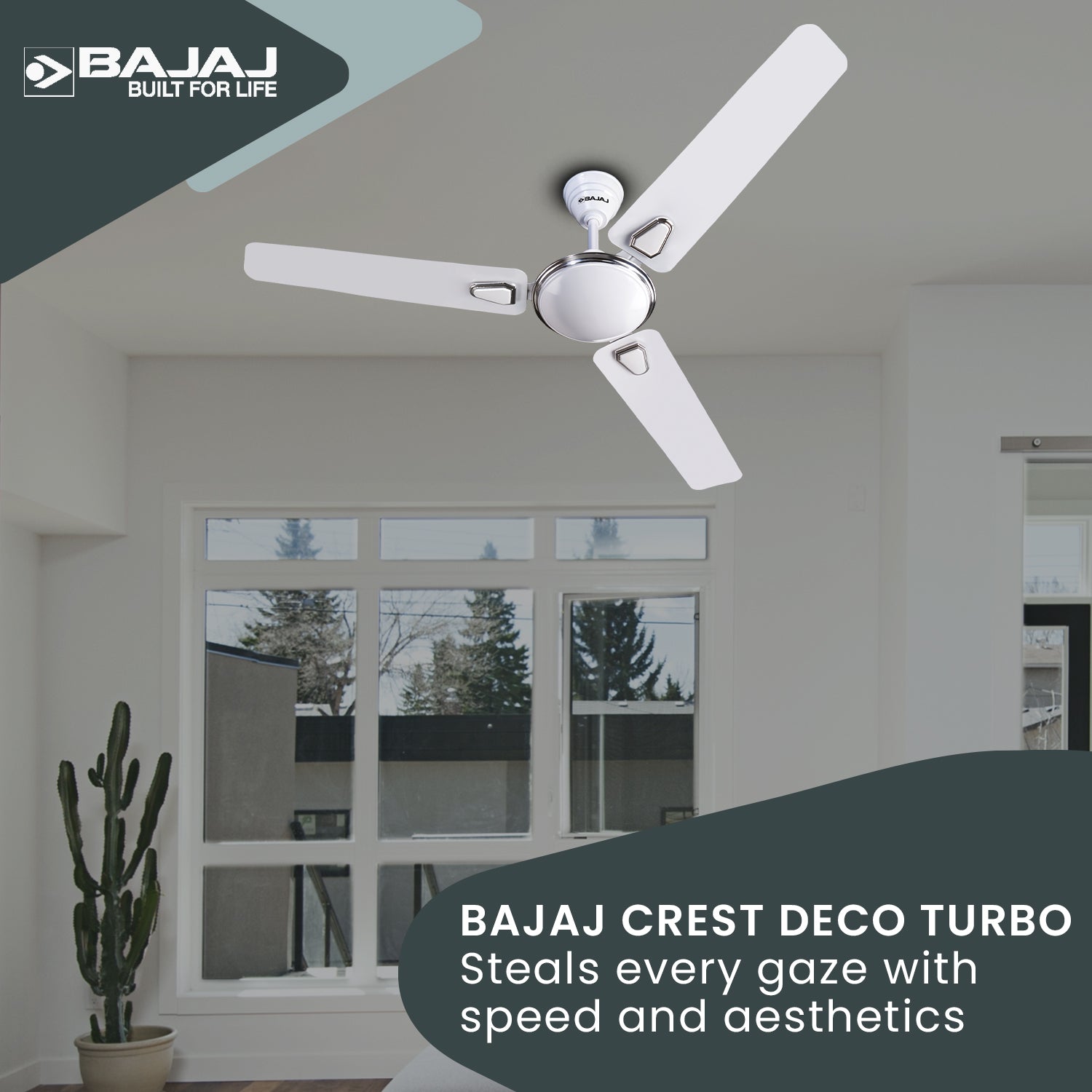 Crest Deco Turbo 1200 mm Ceiling Fan