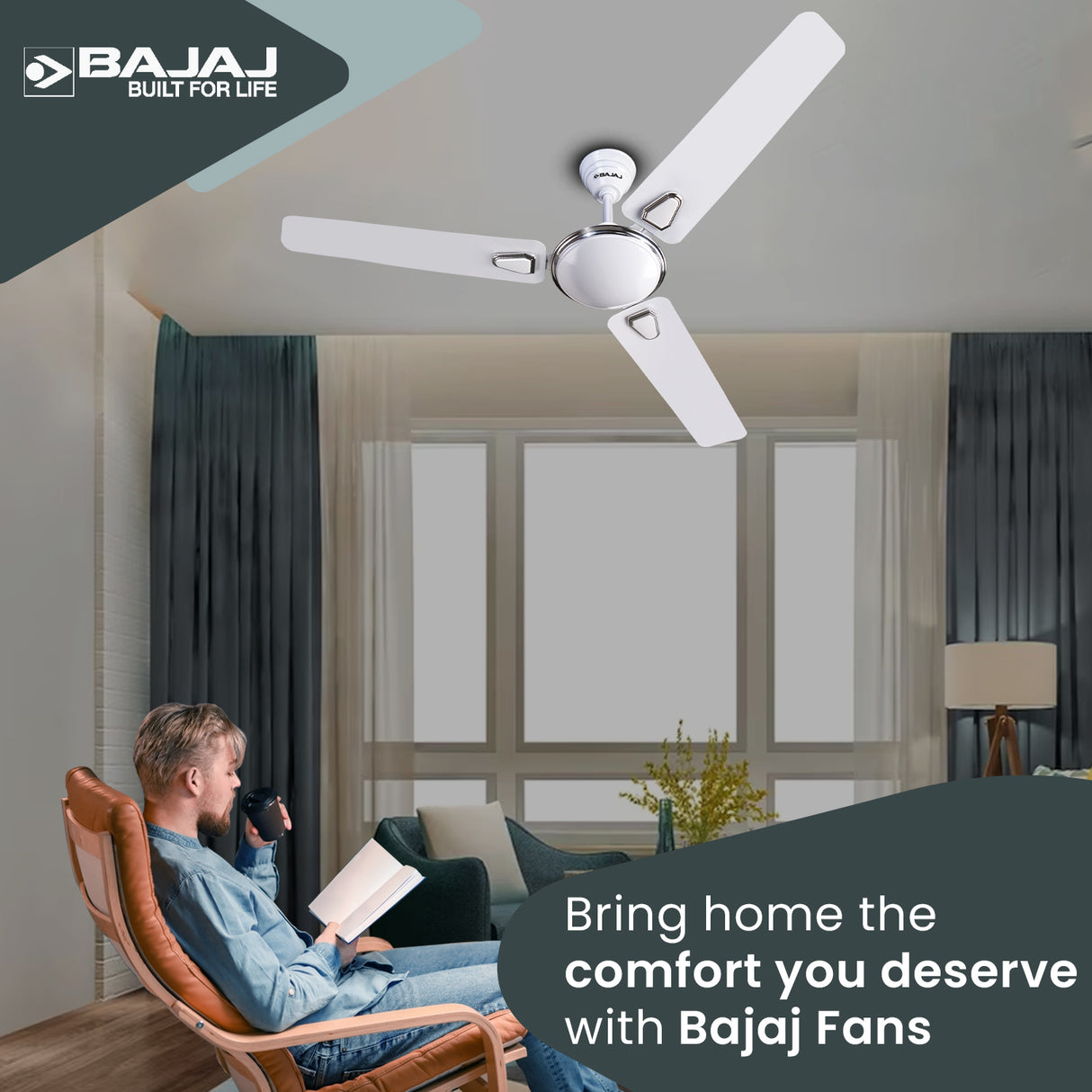 Crest Deco Turbo 1200 mm Ceiling Fan