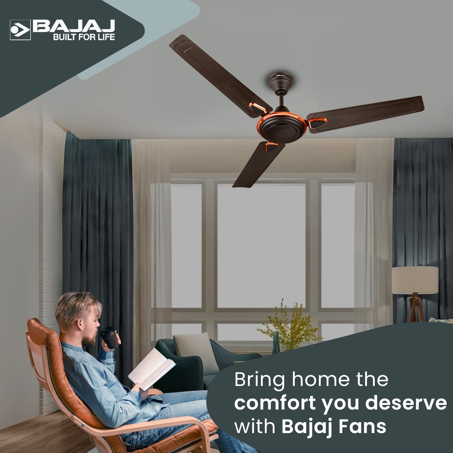 Crest Deco Turbo 1200 mm Ceiling Fan