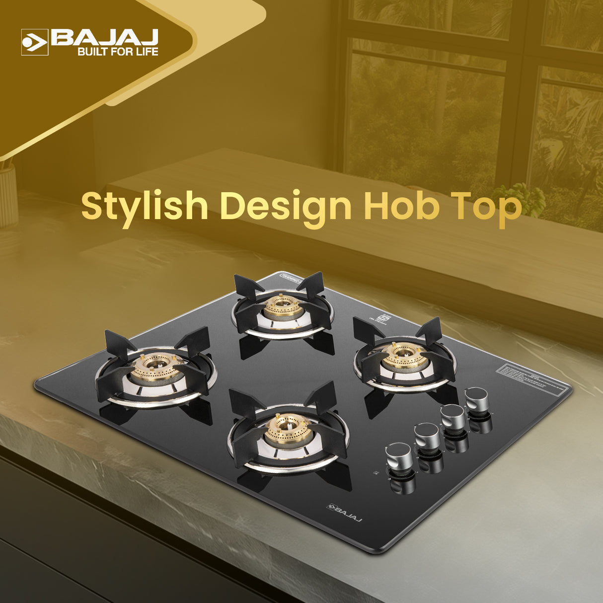 Bajaj 4BRGP8 Neo Dual Hob Top