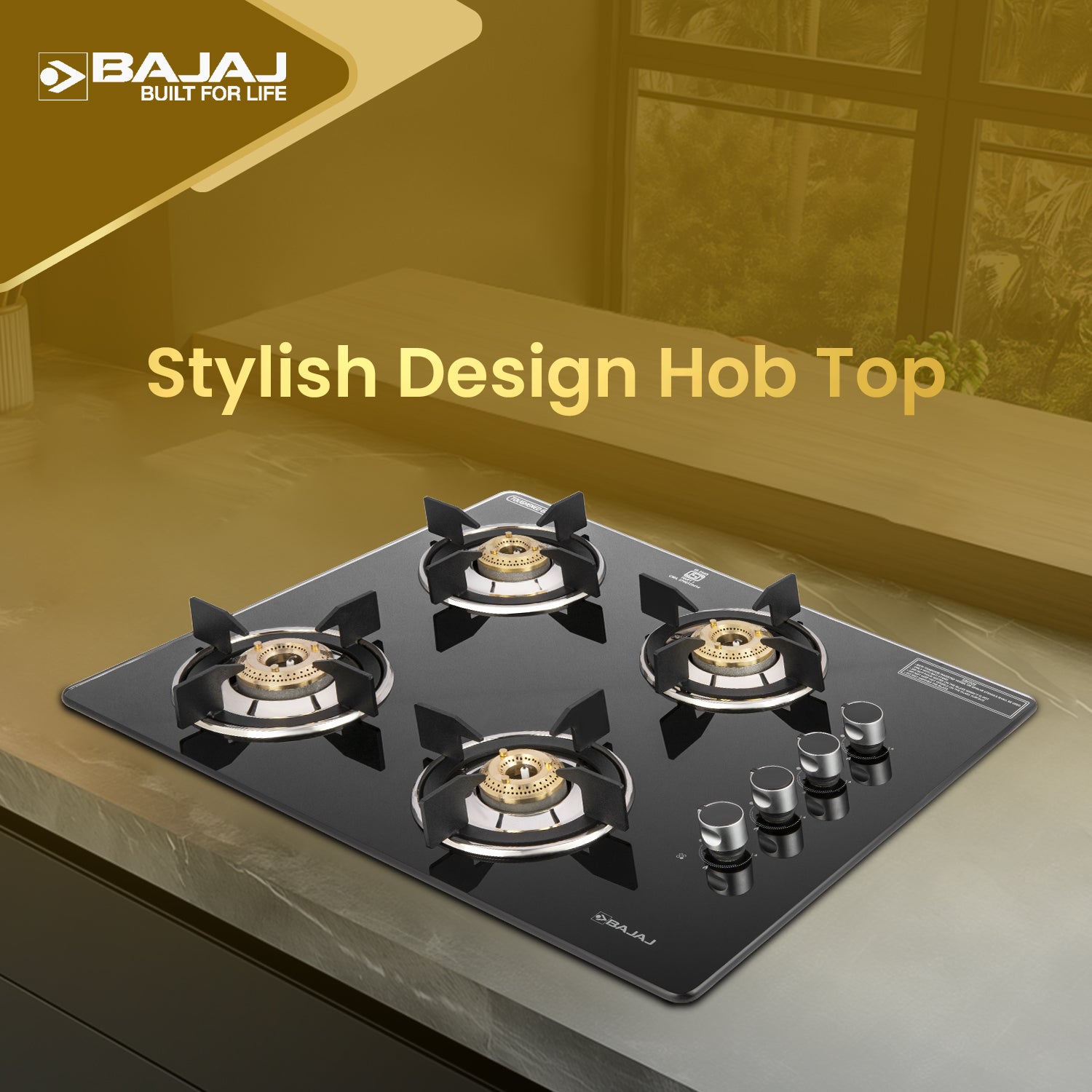 Bajaj 4BRGP8 Neo Dual Hob Top