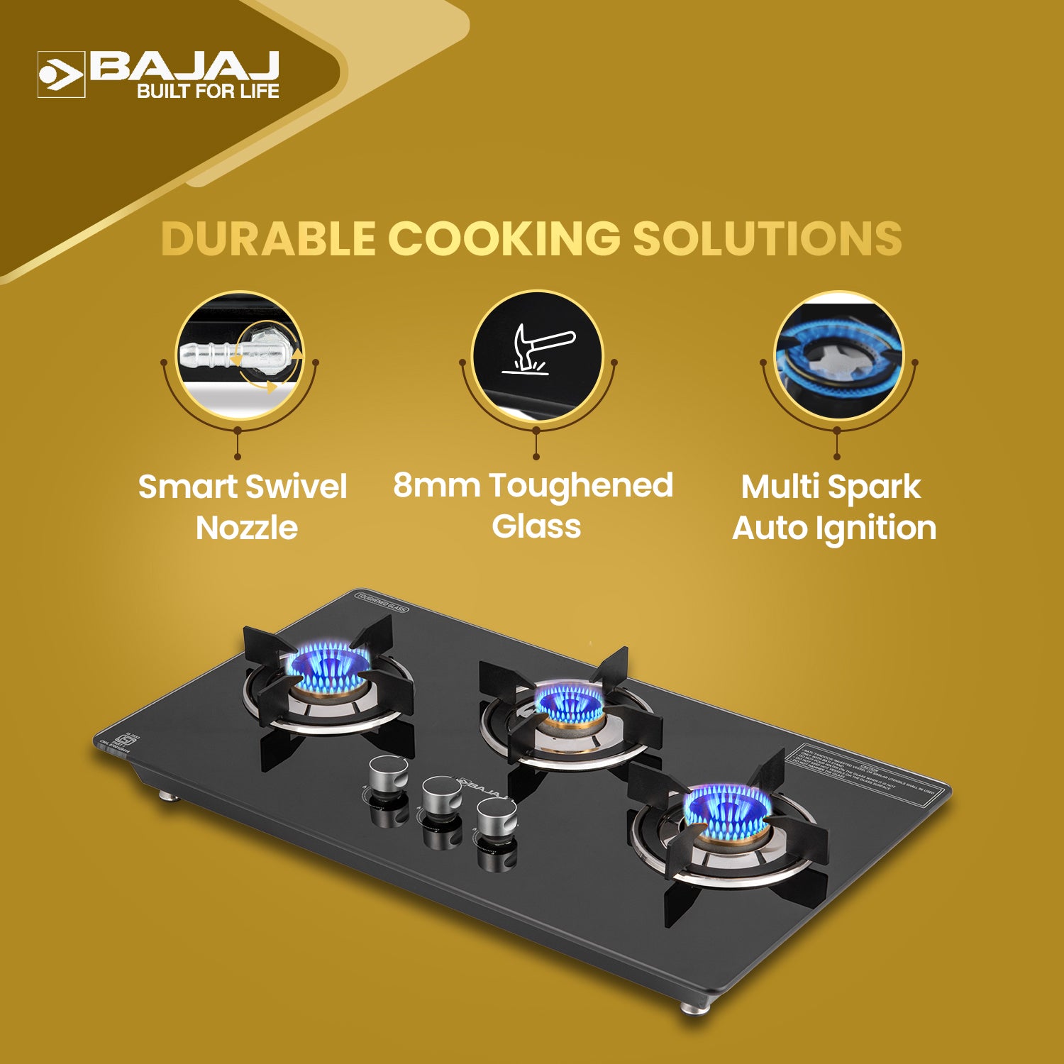 Bajaj 3BRGP8 Neo Dual Hob Top