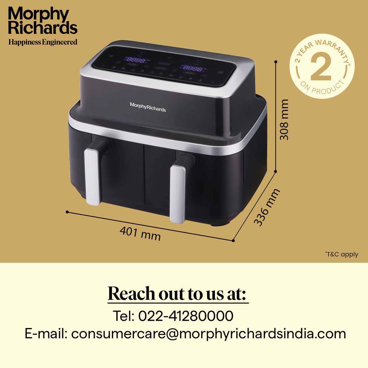 Morphy Richards Duocrisp 9L Air Fryer