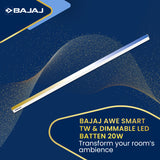 AWE SMART TW & DIMMABLE LED BATTEN