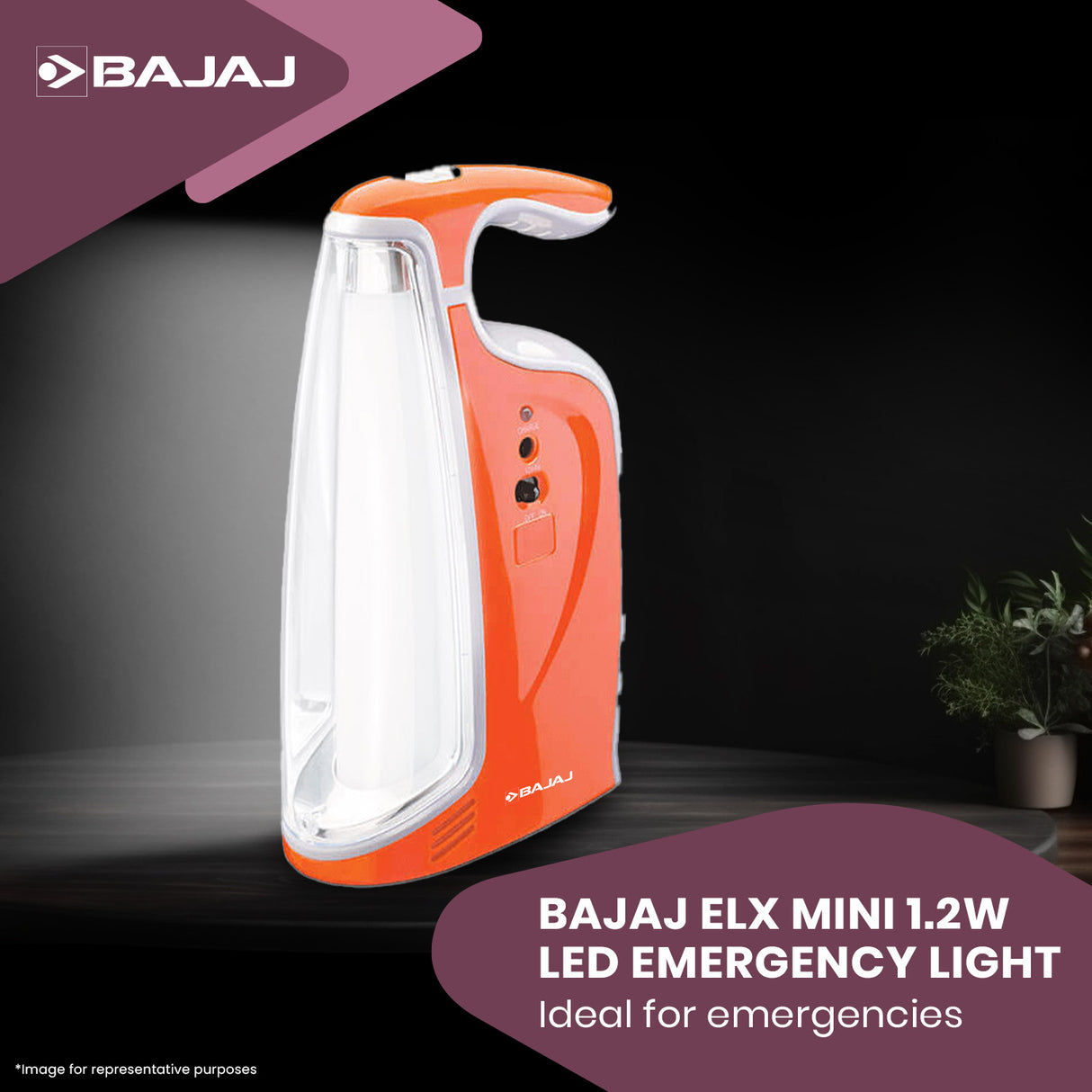 BAJAJ ELX MINI LED EMERGENCY LIGHT