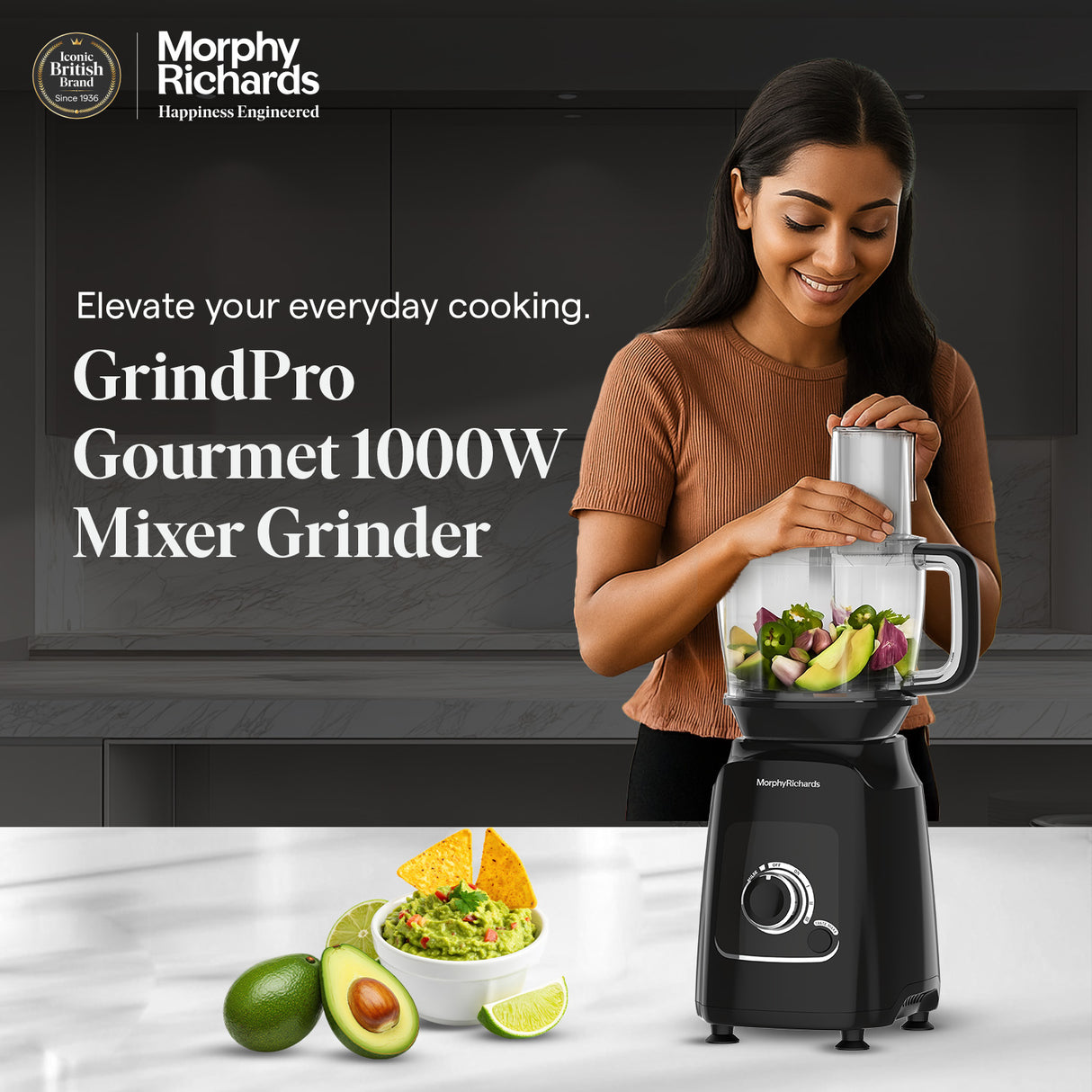 Morphy Richards Grindpro Gourmet 1000W Mixer Grinder