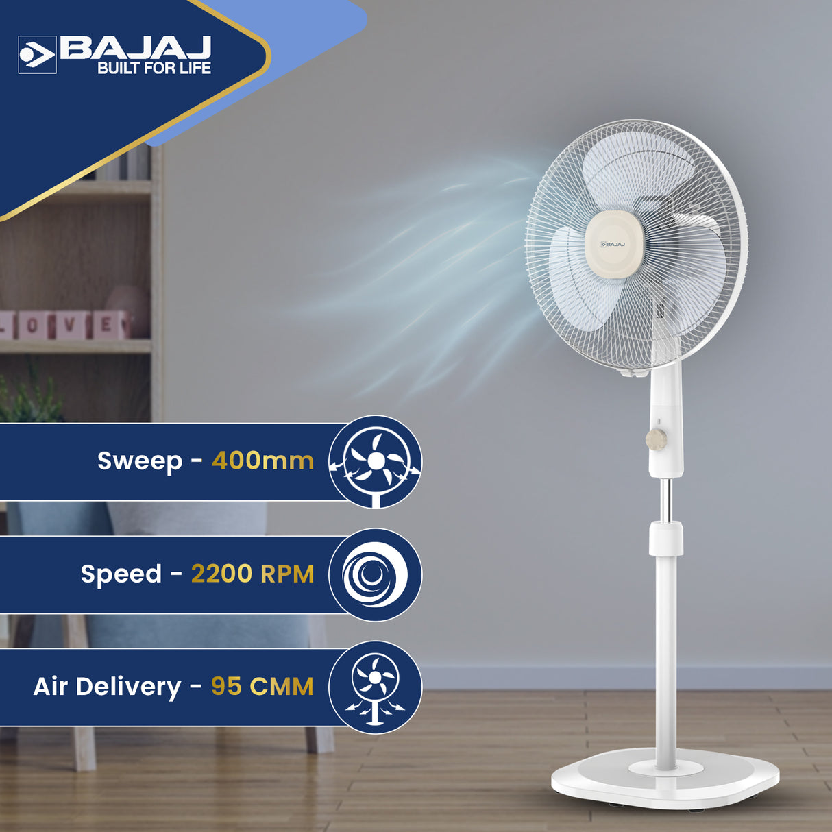 Robusto HS 400mm Pedestal Fan
