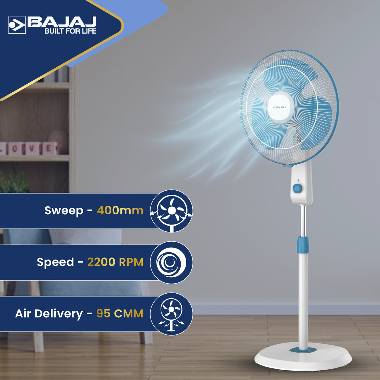 Robusto HS 400mm Pedestal Fan