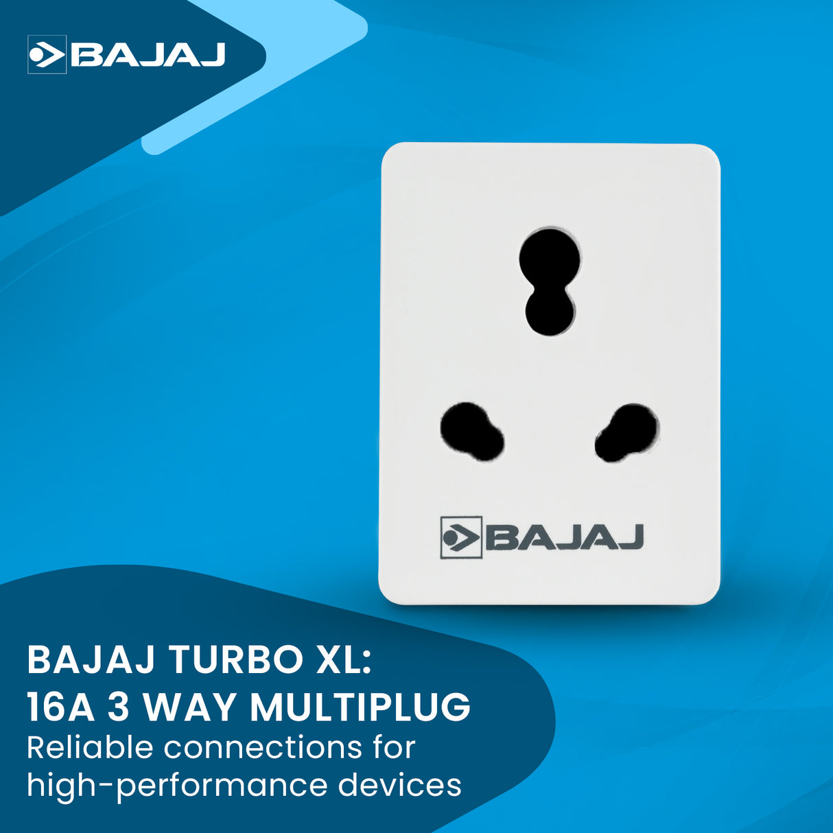 BAJAJ TURBO XL 16A 3 WAY MULTIPLUG