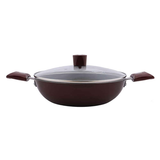 Nirlep Selec+ 3.5 Ltr 28 Cm Non Stick Kadhai with Lid 3 mm