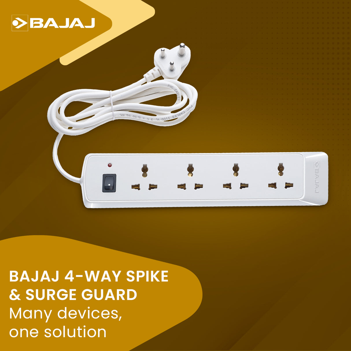 BAJAJ 4 WAY SPIKE AND SURGE GUARD