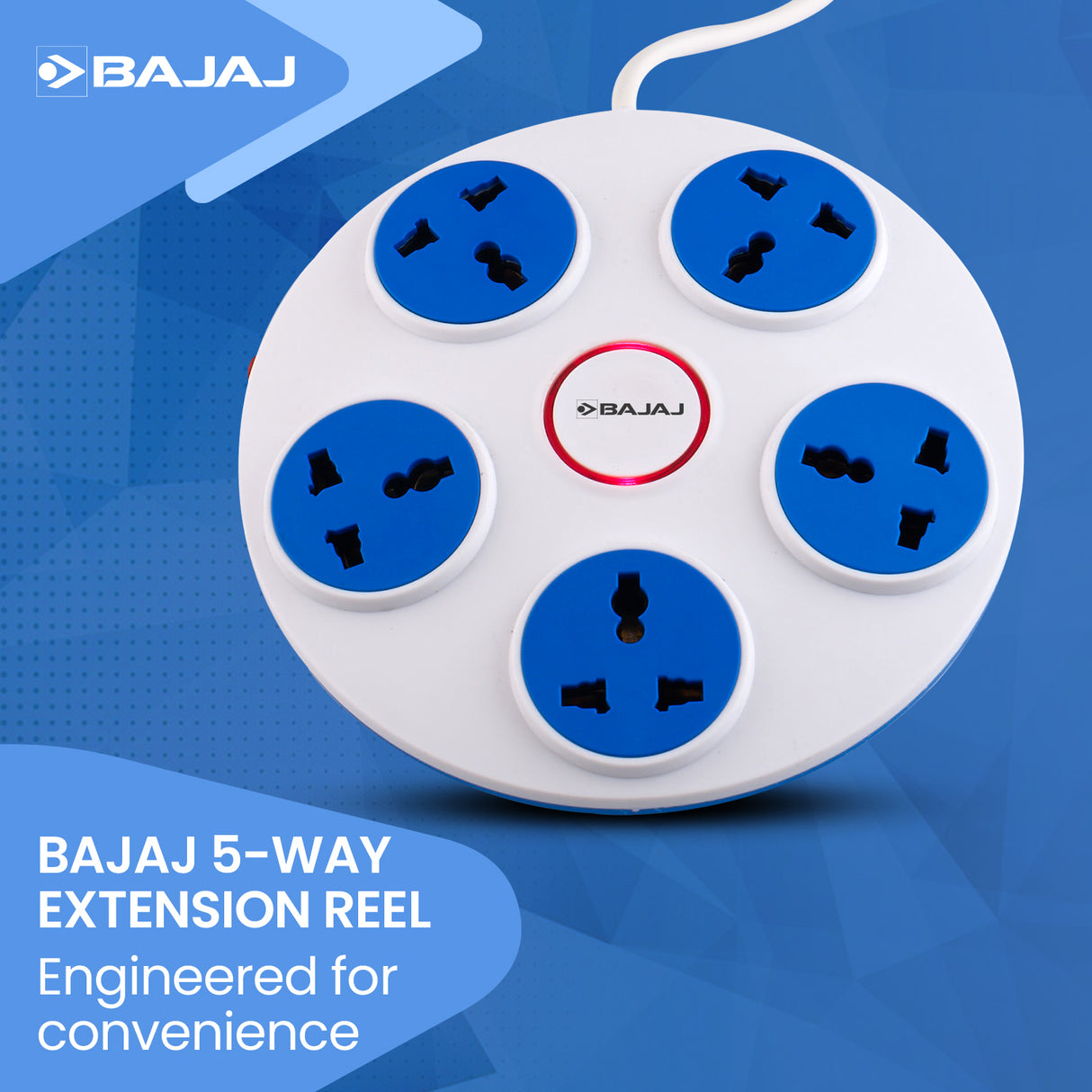 BAJAJ 5 WAY EXTENSION REEL 3 MTR