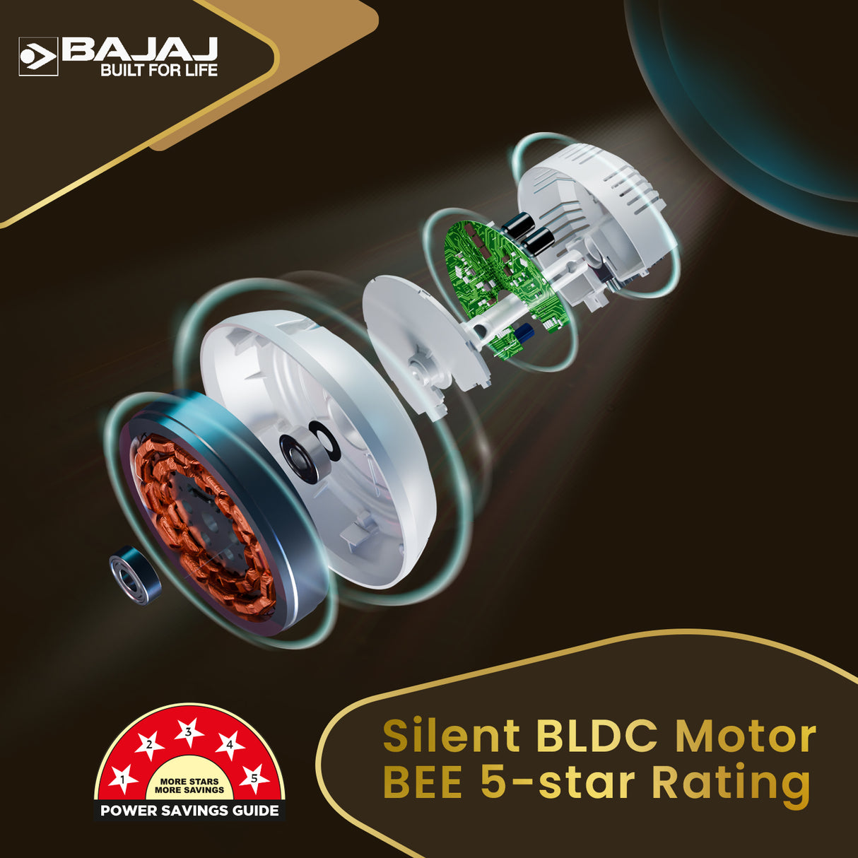 Crest Turbo BLDC 1200mm Ceiling Fan