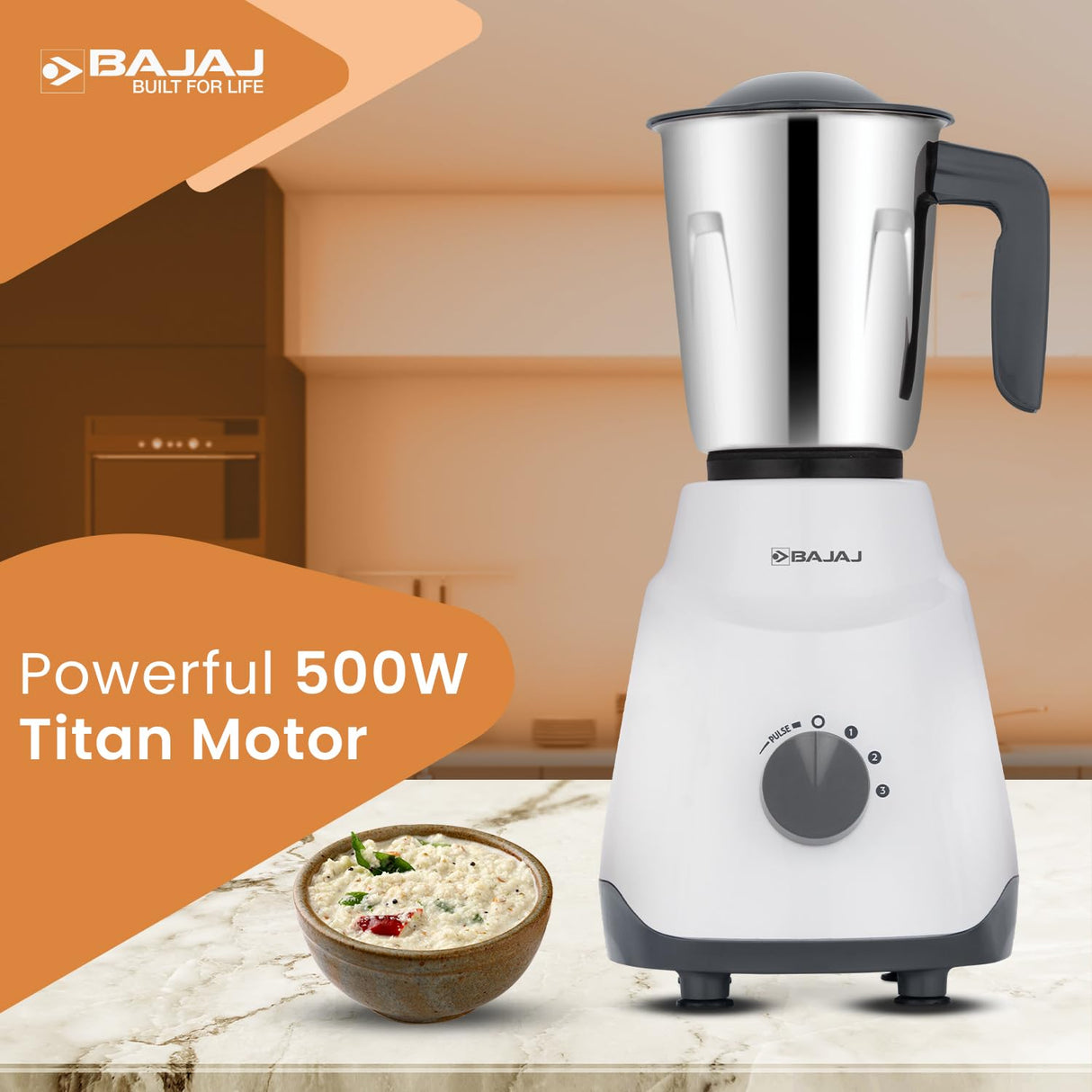 Bajaj Ninja Series Contempo 500W Mixer Grinder