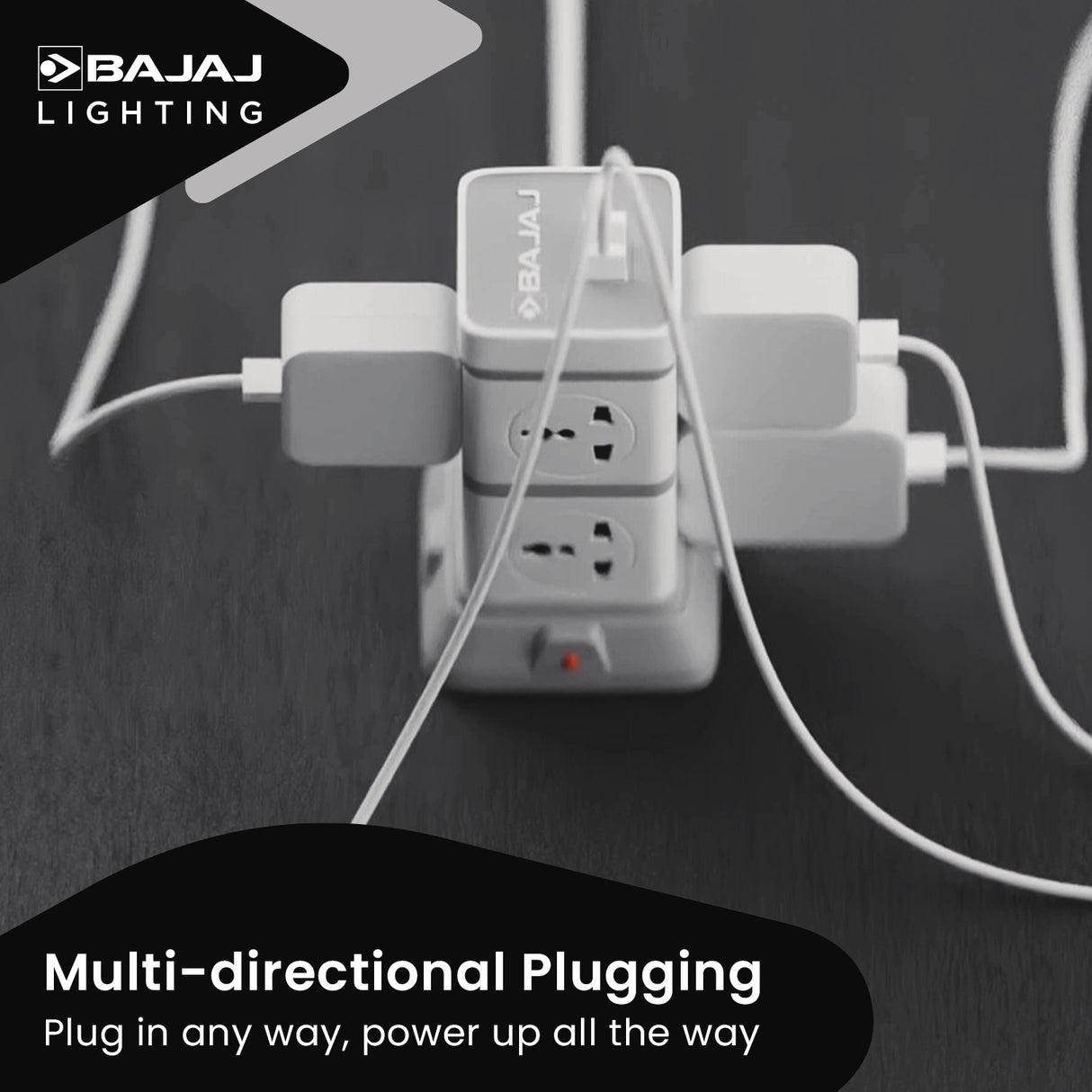 HERCULO TOWER 8 WAY WITH 2 USB PORT