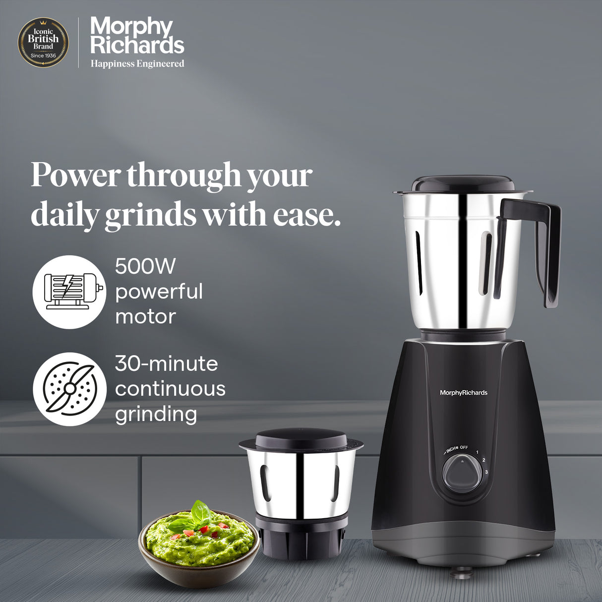 Morphy Richards Tresta Duo 500W Mixer Grinder
