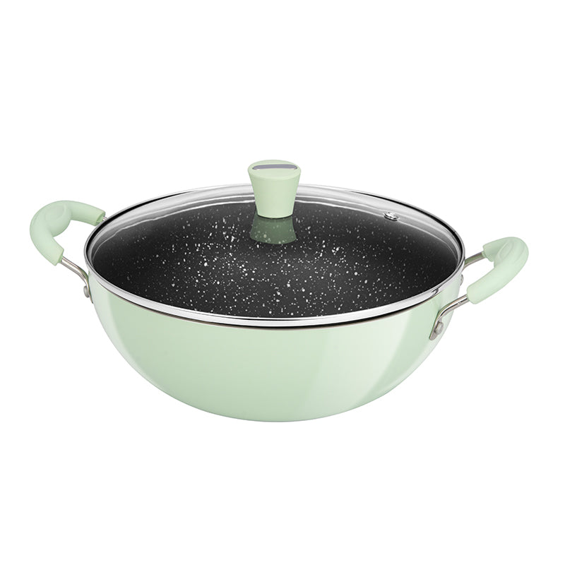 Nutrihealth Pro Deep Kadhai with Glass Lid