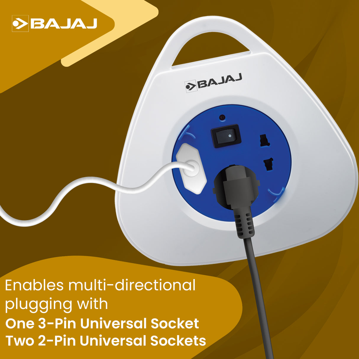 BAJAJ Extension Reel - 5 Mtr Cable