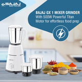 Bajaj GX 1 500W Mixer Grinder