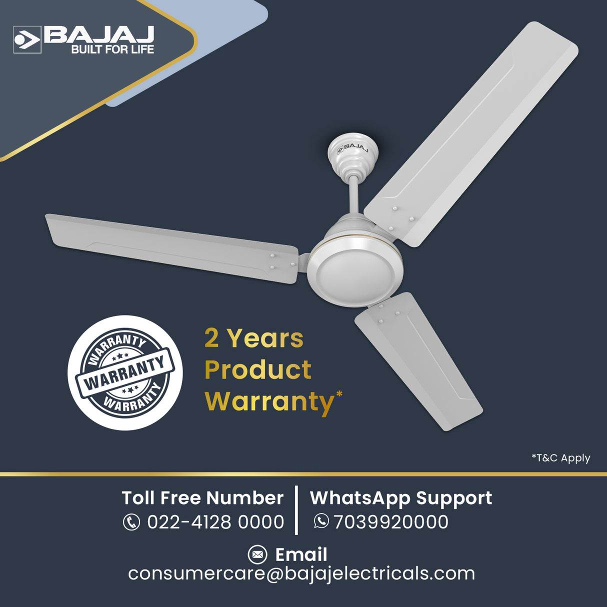 Frore Turbo BLDC 1200mm Ceiling Fan