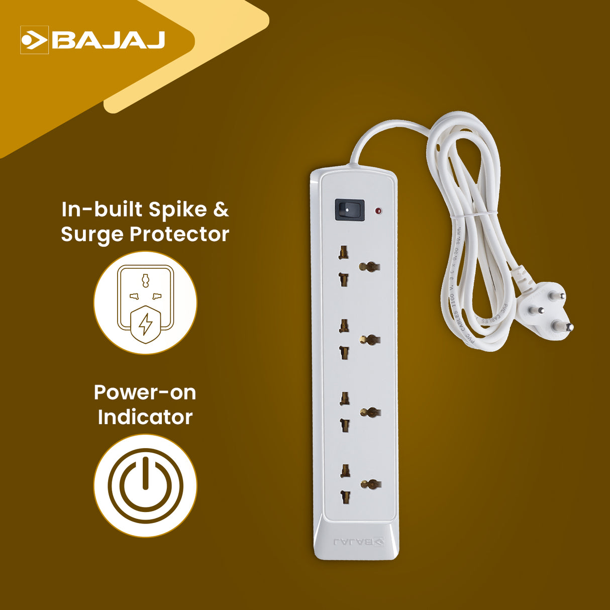 BAJAJ 4 WAY SPIKE AND SURGE GUARD