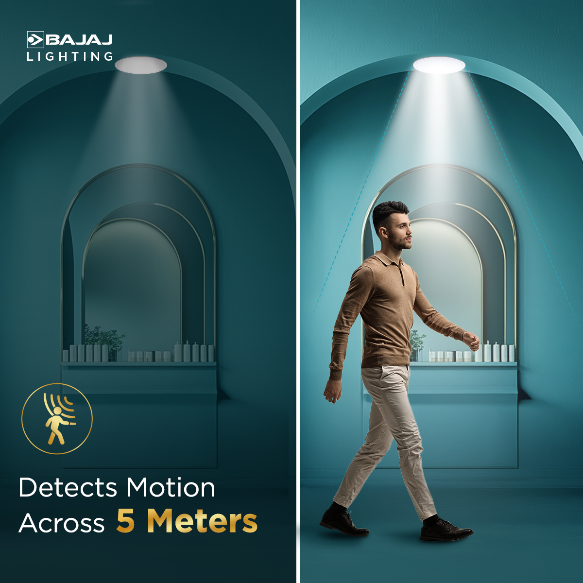 Motion Sensor Led Panel IVORA MOTION SENSOR LED PANEL – Bajaj Electricals India