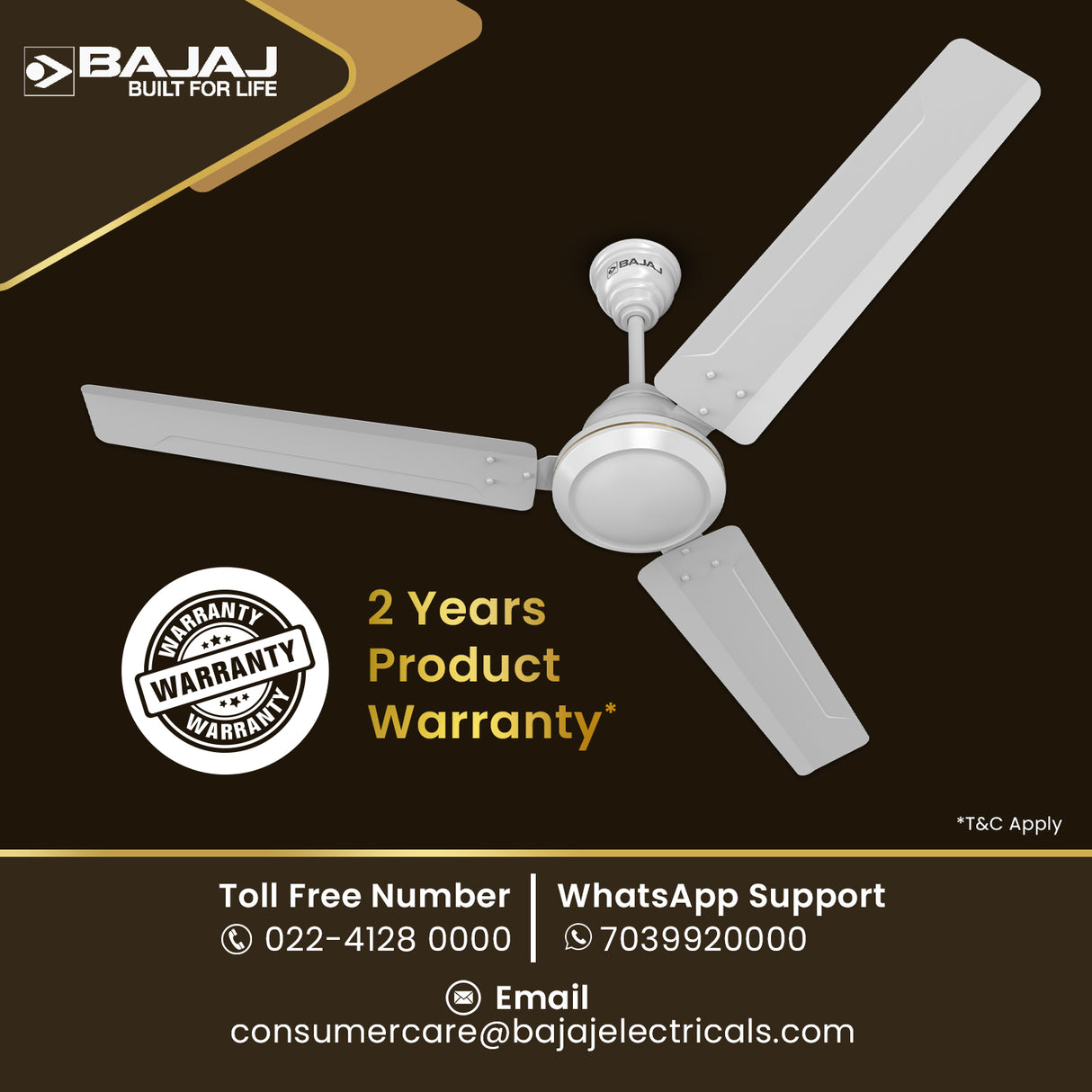 Crest Turbo BLDC 1200mm Ceiling Fan