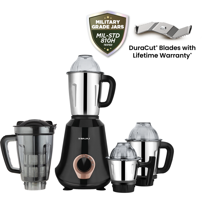 Bajaj Military Series Glamore 4 Jar 1000W Mixer Grinder