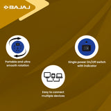 BAJAJ Extension Reel - 5 Mtr Cable