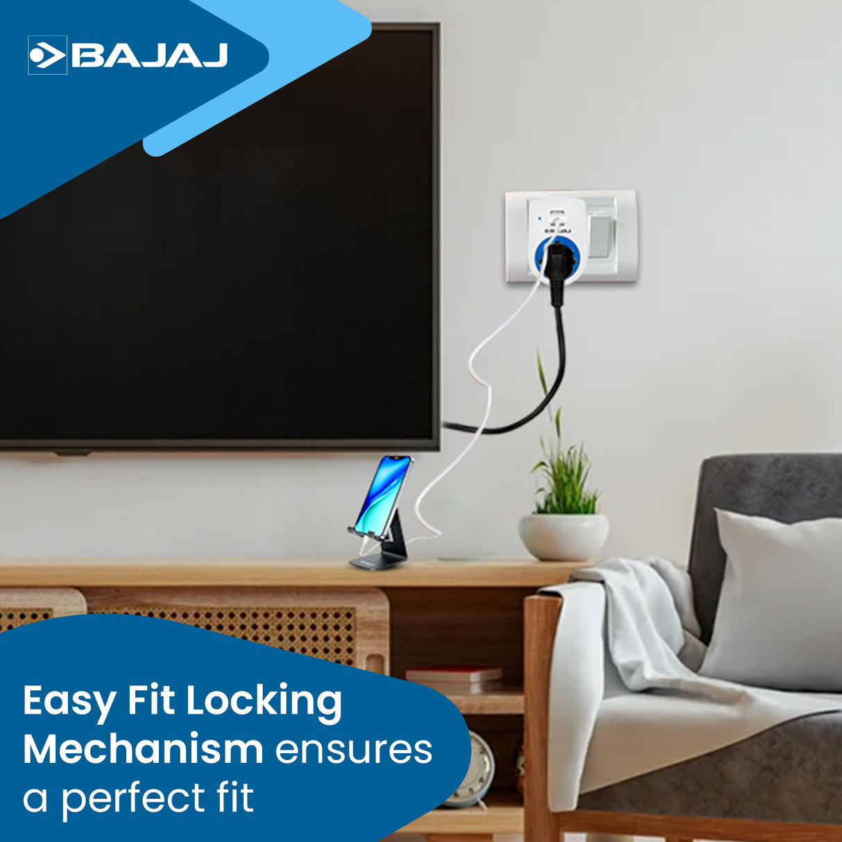6A 3 PIN UNIVERSAL ADAPTOR WITH 2 USB