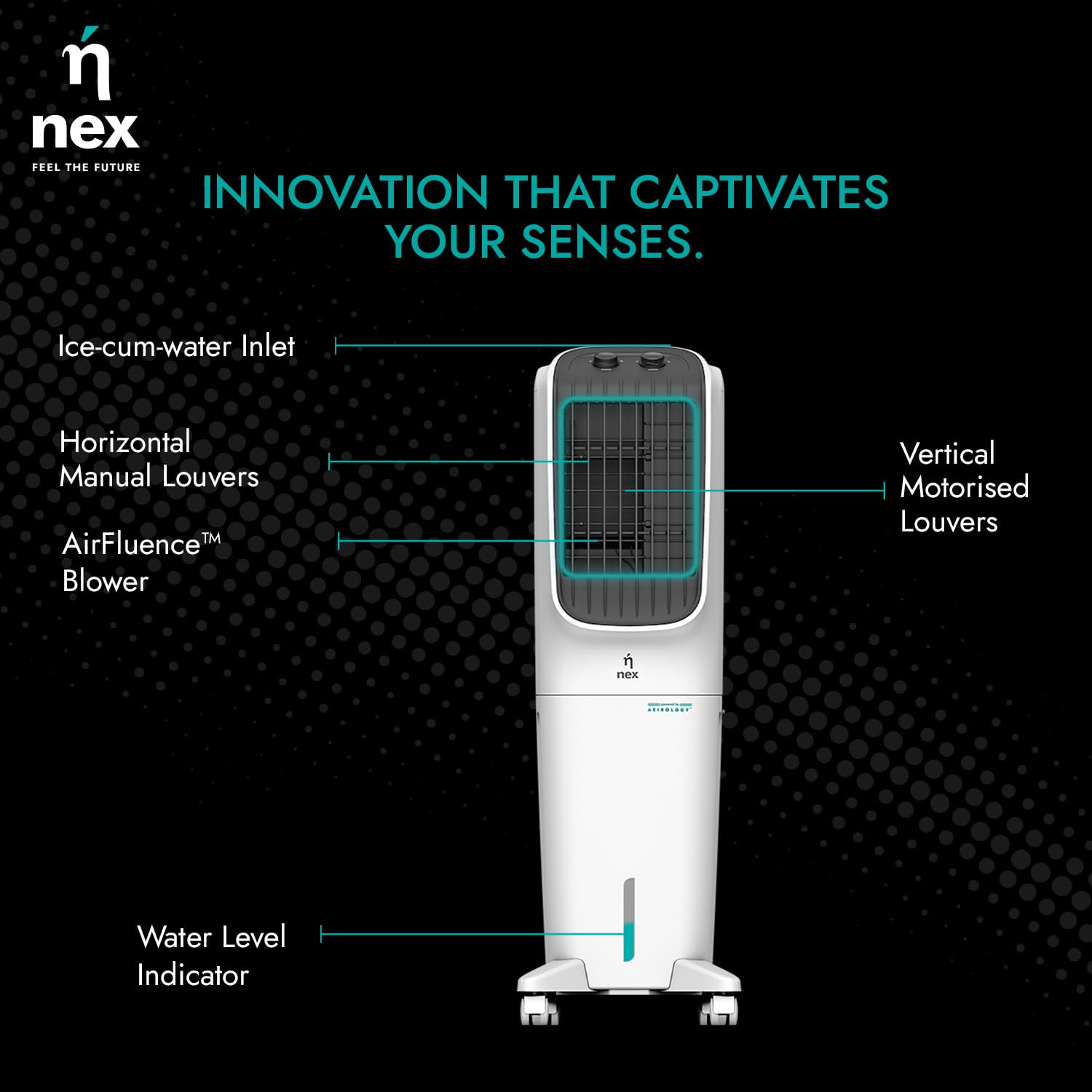 NEX TAC T1 40L Tower Cooler – Bajaj Electricals India