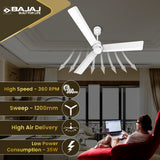 Classico Sleek Plus 1200mm Ceiling Fan