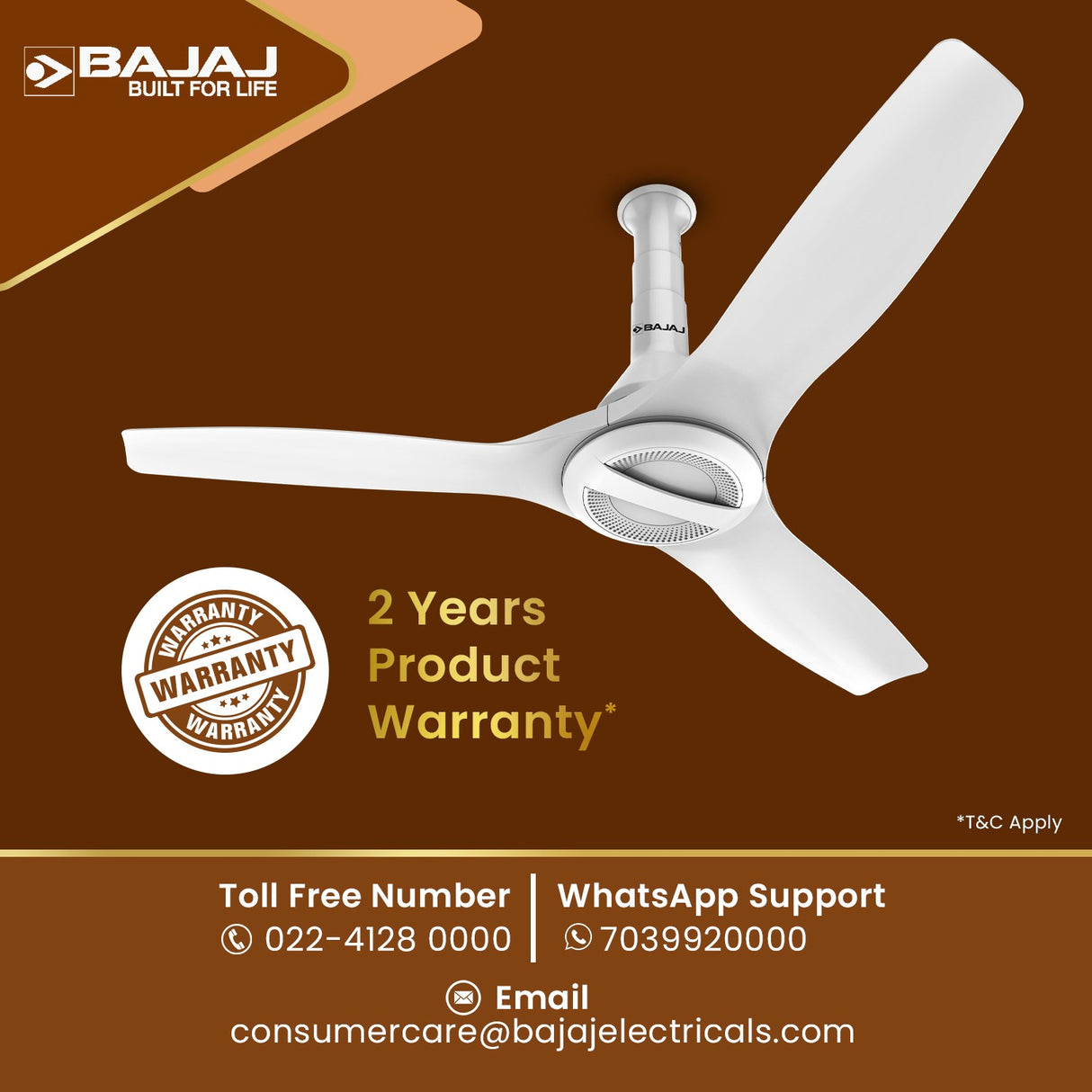 Arioso Luxe 1200mm Ceiling Fan