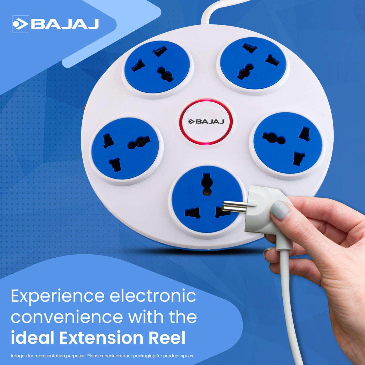 BAJAJ 5 WAY EXTENSION REEL 3 MTR