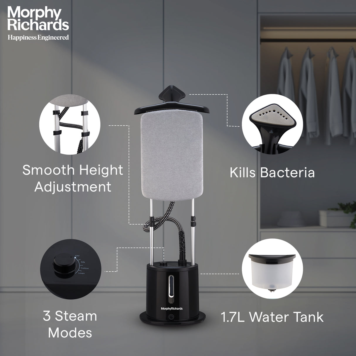 Vogue Professional Upright Garment Steamer