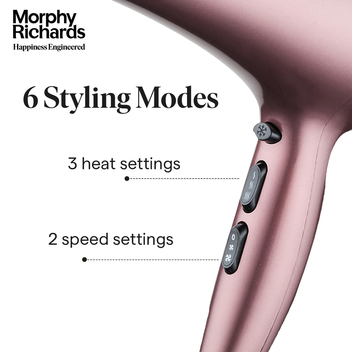 Morphy Richards Stylist Care HD222DC 2200W Hair Dryer