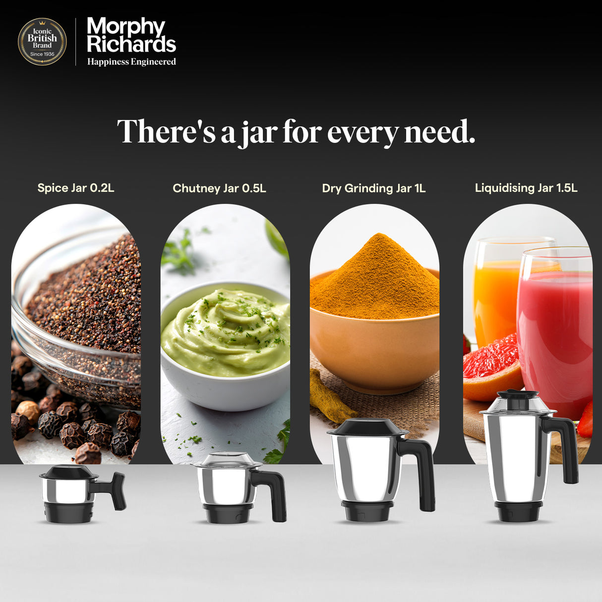 Morphy Richards Grindpro Gourmet 1000W Mixer Grinder