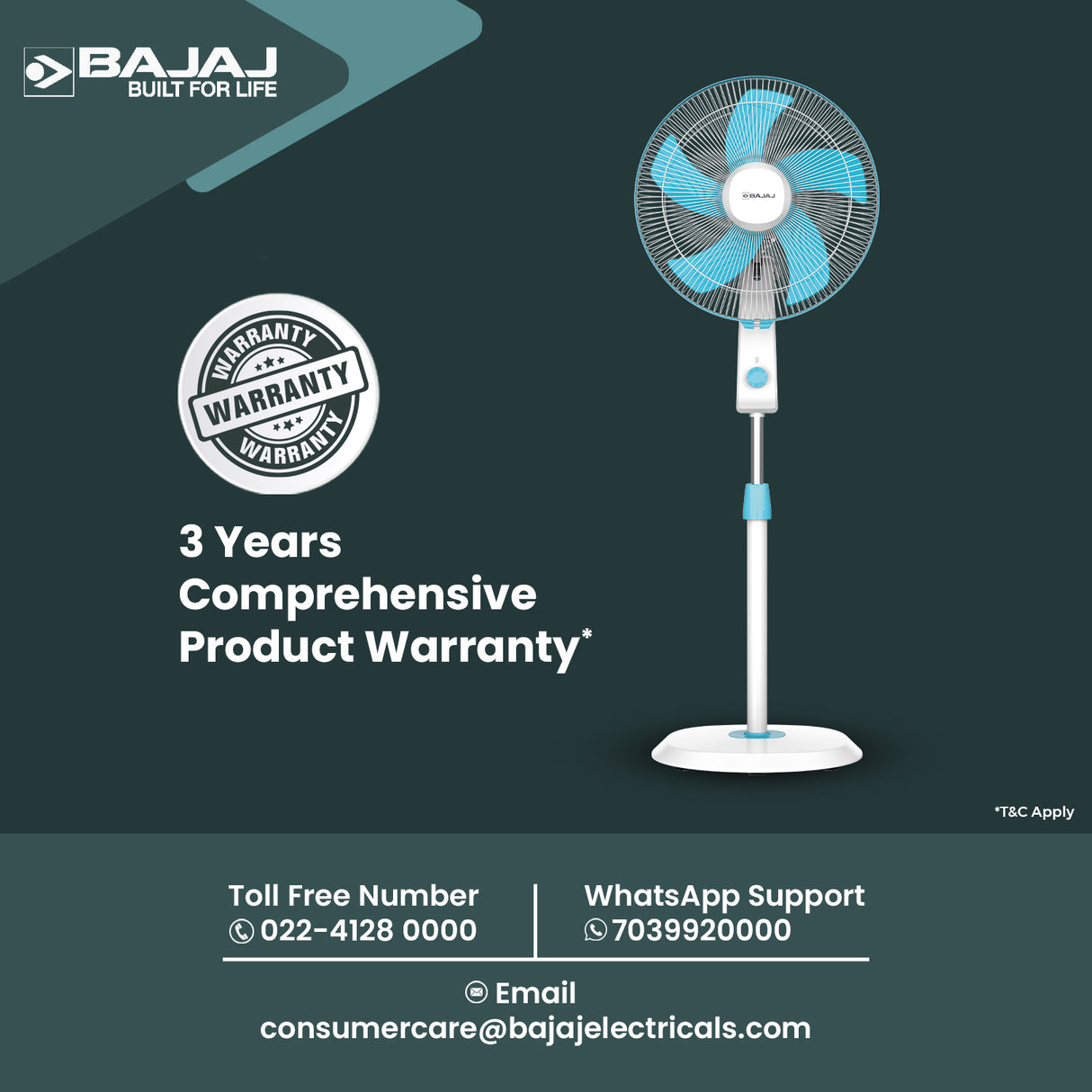 Penta Robusto 400mm Pedestal Fan