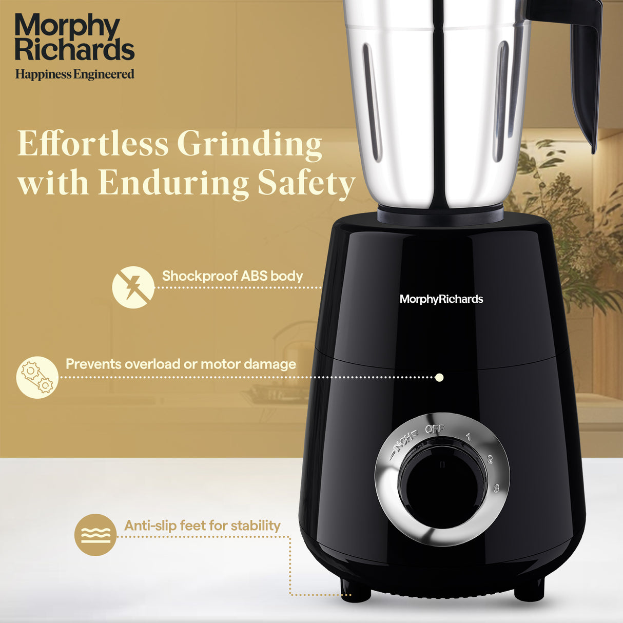 Morphy Richards Icon Superb Black 750W Mixer Grinder