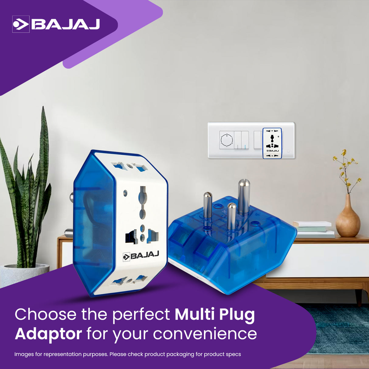 6A 3 PIN UNIVERSAL ADAPTOR