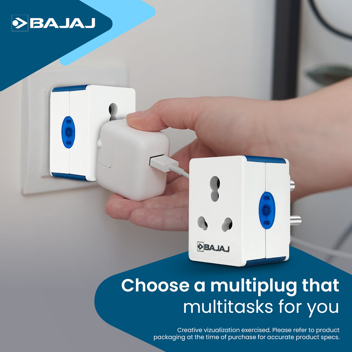 BAJAJ TURBO XL 16A 3 WAY MULTIPLUG