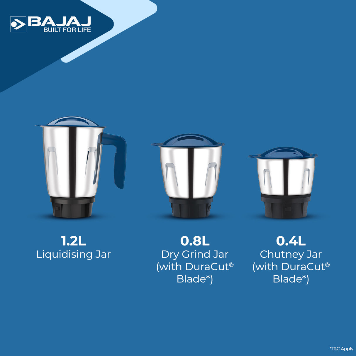 Bajaj Ninja Series Grace 500W Mixer Grinder