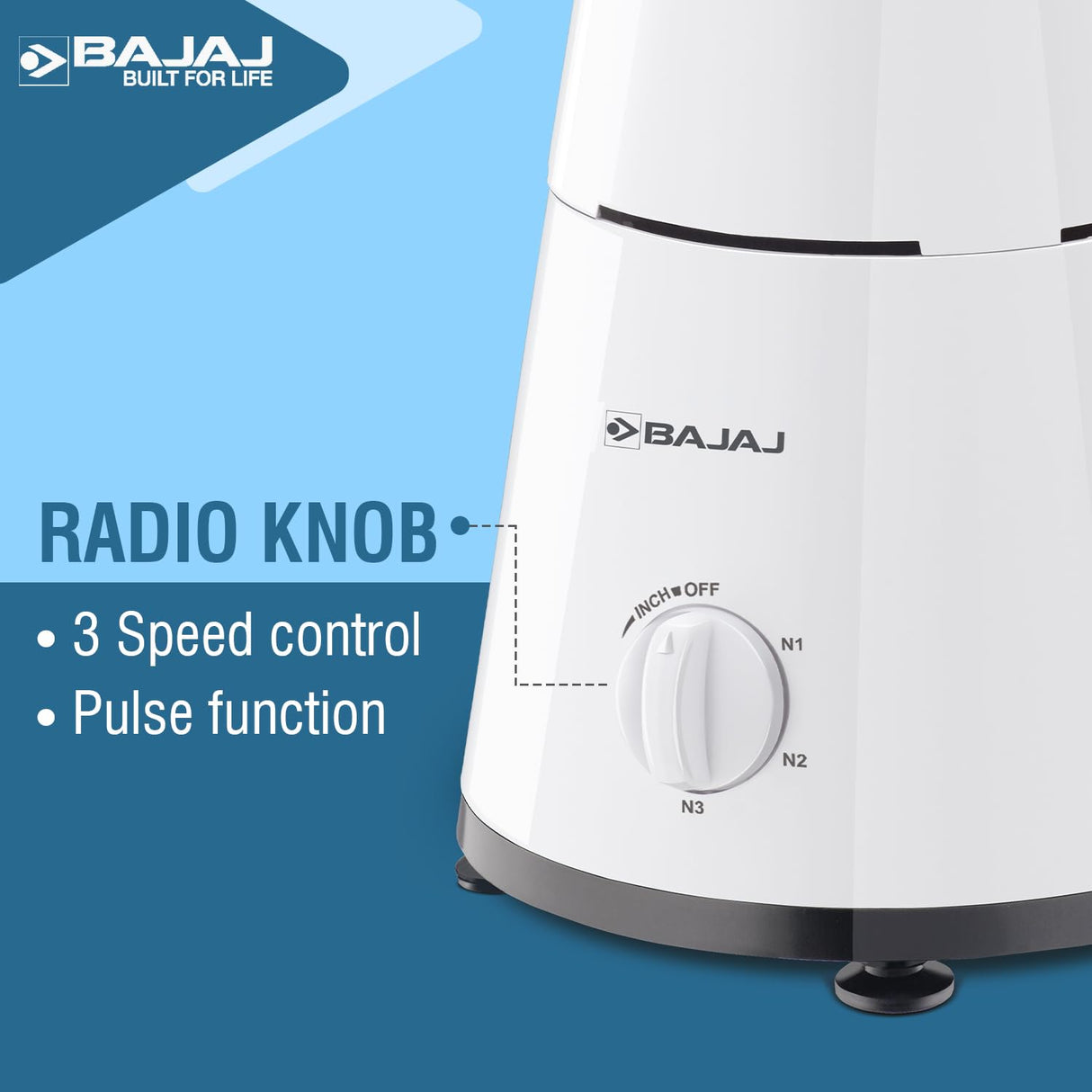 Bajaj GX 1 500W Mixer Grinder